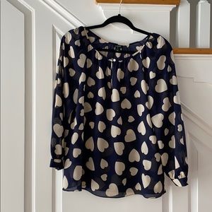 J. Crew heart top